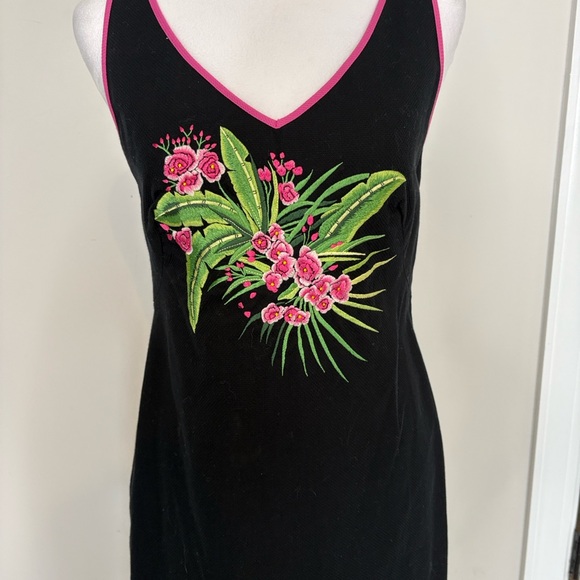 CJ Laing Sleeveless Dress
Celery Pink Sz 6 tropical flowers colorful embroidery - Picture 2 of 6